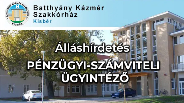 Csatlakozz a Kisbéri Batthyány Kázmér Szakkórház csapatához